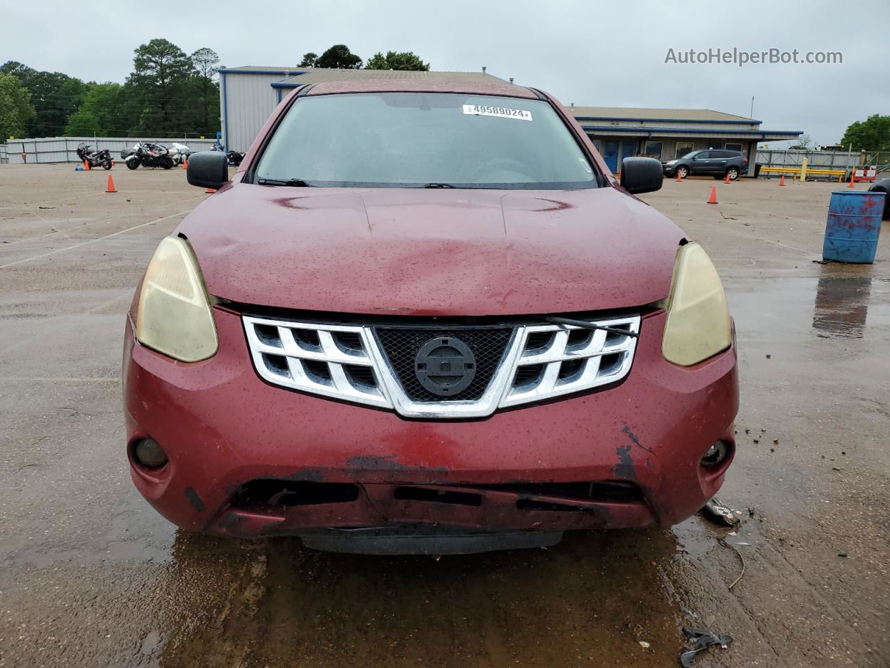 2012 Nissan Rogue S Красный vin: JN8AS5MV2CW405638