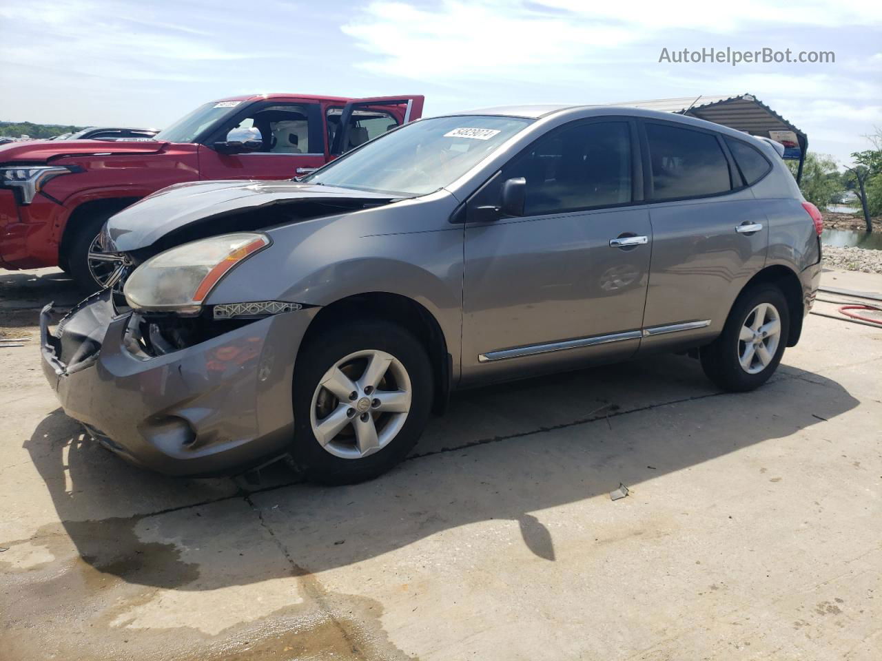 2012 Nissan Rogue S Gray vin: JN8AS5MV2CW411584