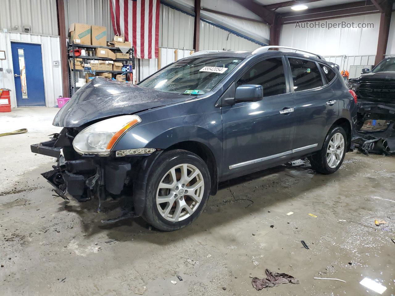 2012 Nissan Rogue S Charcoal vin: JN8AS5MV2CW412380