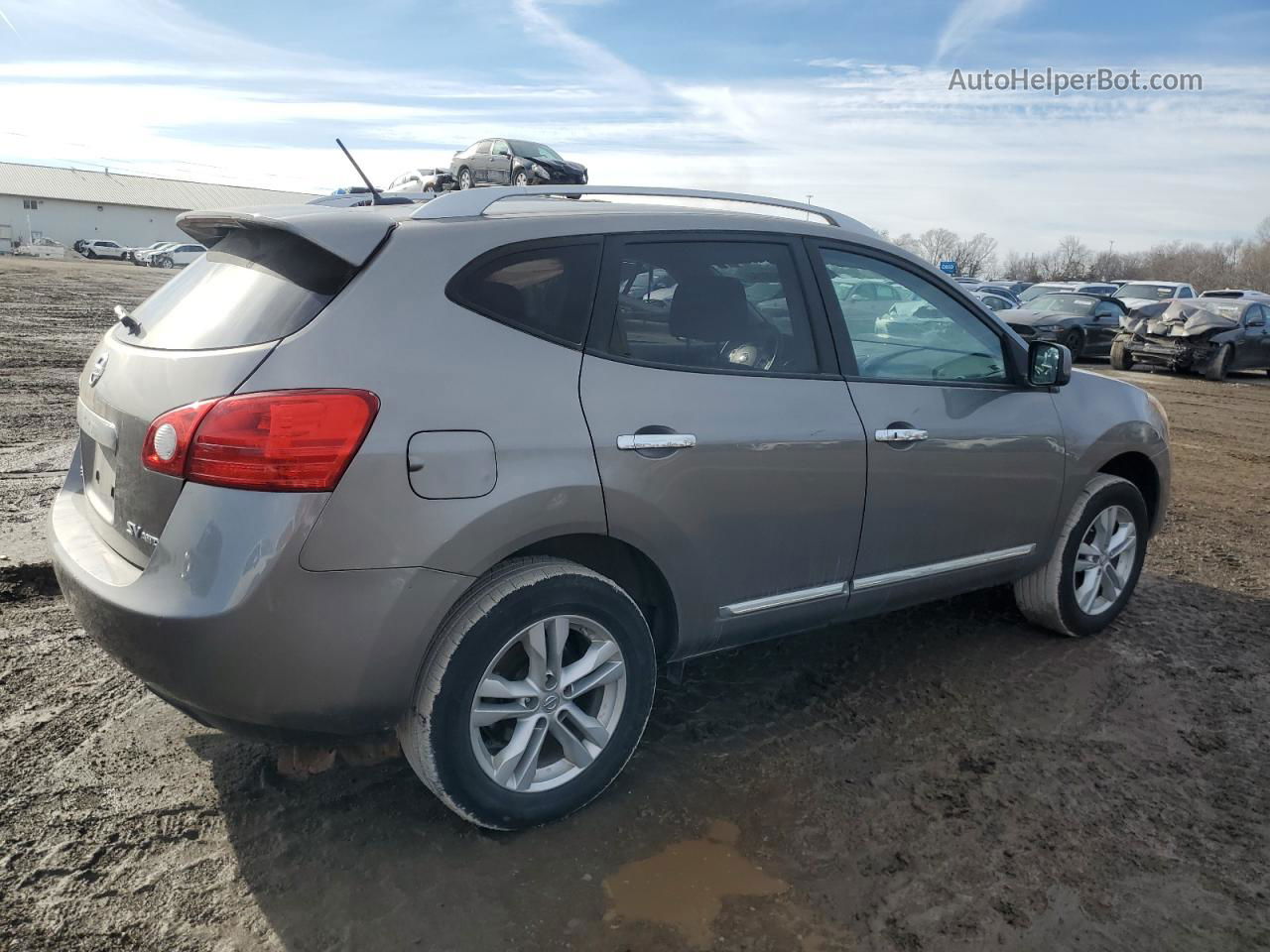 2012 Nissan Rogue S Silver vin: JN8AS5MV2CW417028