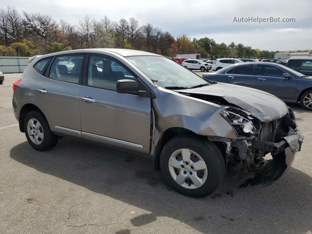 2012 Nissan Rogue S Gray vin: JN8AS5MV2CW702487