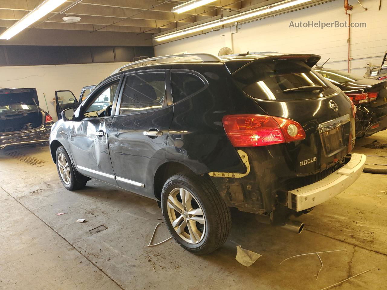 2012 Nissan Rogue S Black vin: JN8AS5MV2CW704224