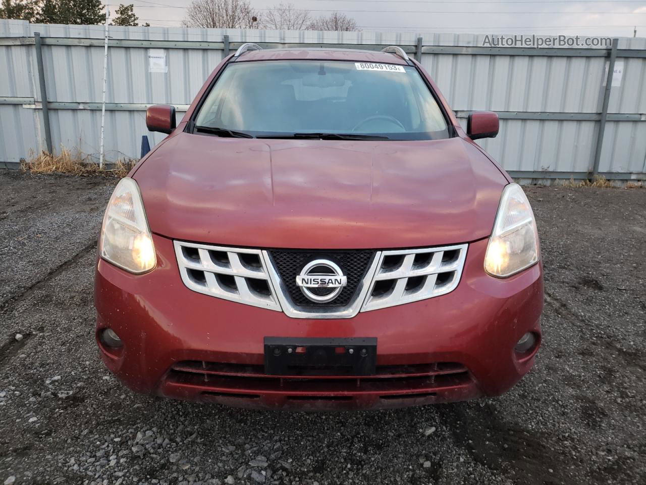 2012 Nissan Rogue S Red vin: JN8AS5MV3CW355347