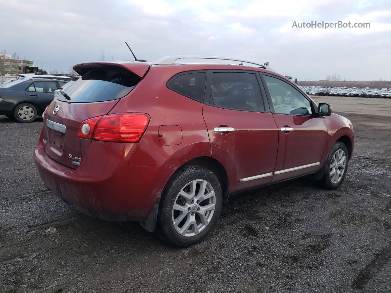 2012 Nissan Rogue S Красный vin: JN8AS5MV3CW355347