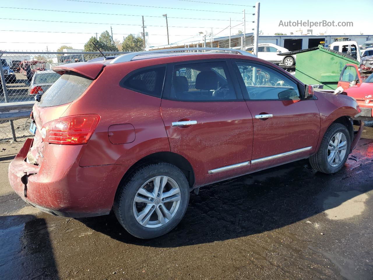 2012 Nissan Rogue S Red vin: JN8AS5MV3CW357891