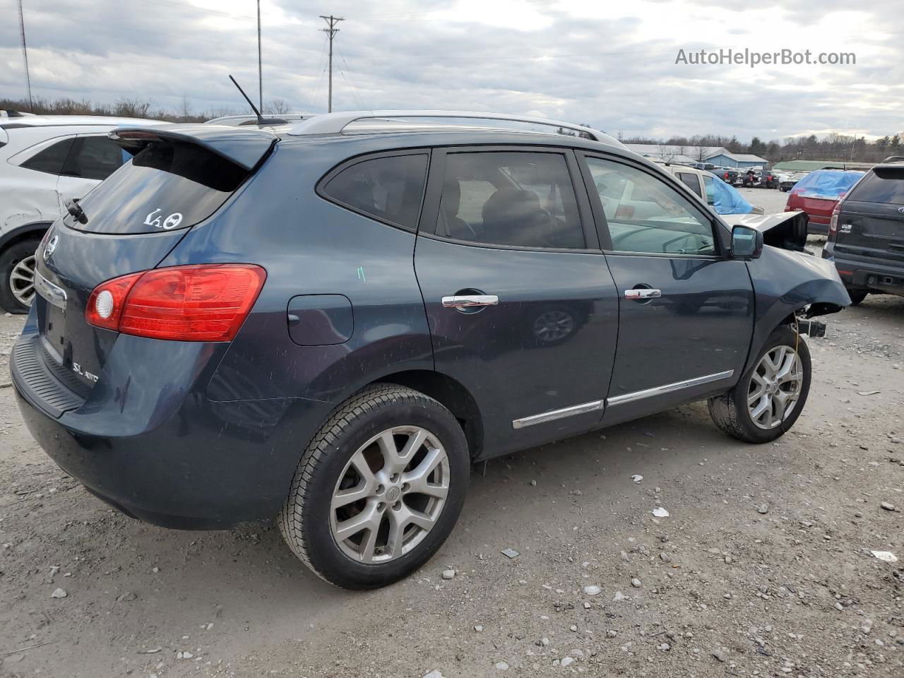 2012 Nissan Rogue S Gray vin: JN8AS5MV3CW388672