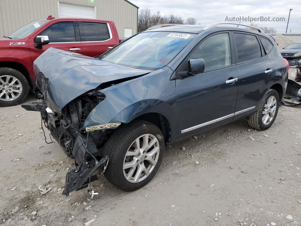 2012 Nissan Rogue S Gray vin: JN8AS5MV3CW388672