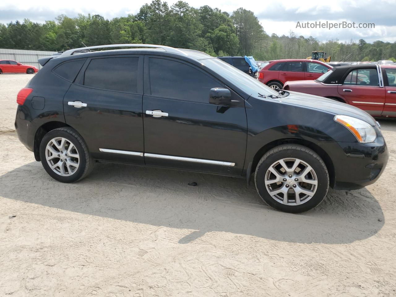 2012 Nissan Rogue S Black vin: JN8AS5MV3CW399705