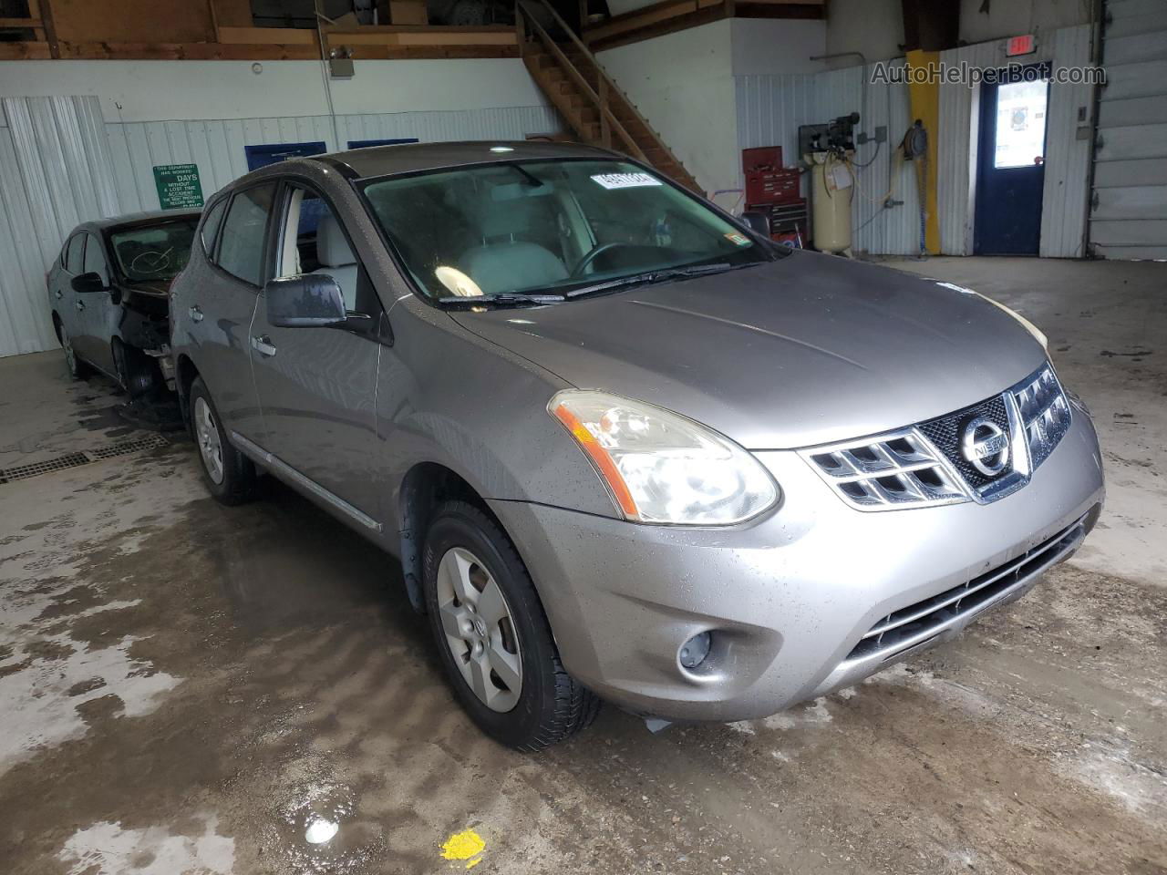 2012 Nissan Rogue S Beige vin: JN8AS5MV3CW407060