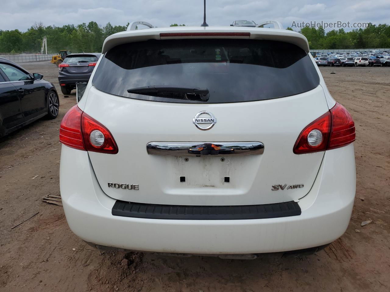 2012 Nissan Rogue S Белый vin: JN8AS5MV3CW419211