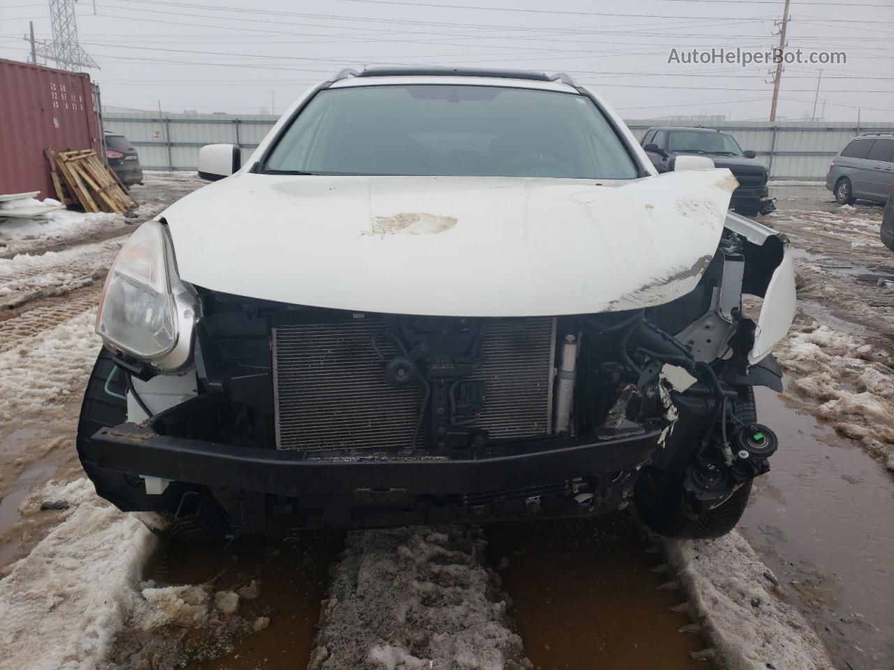 2012 Nissan Rogue S Белый vin: JN8AS5MV3CW420486