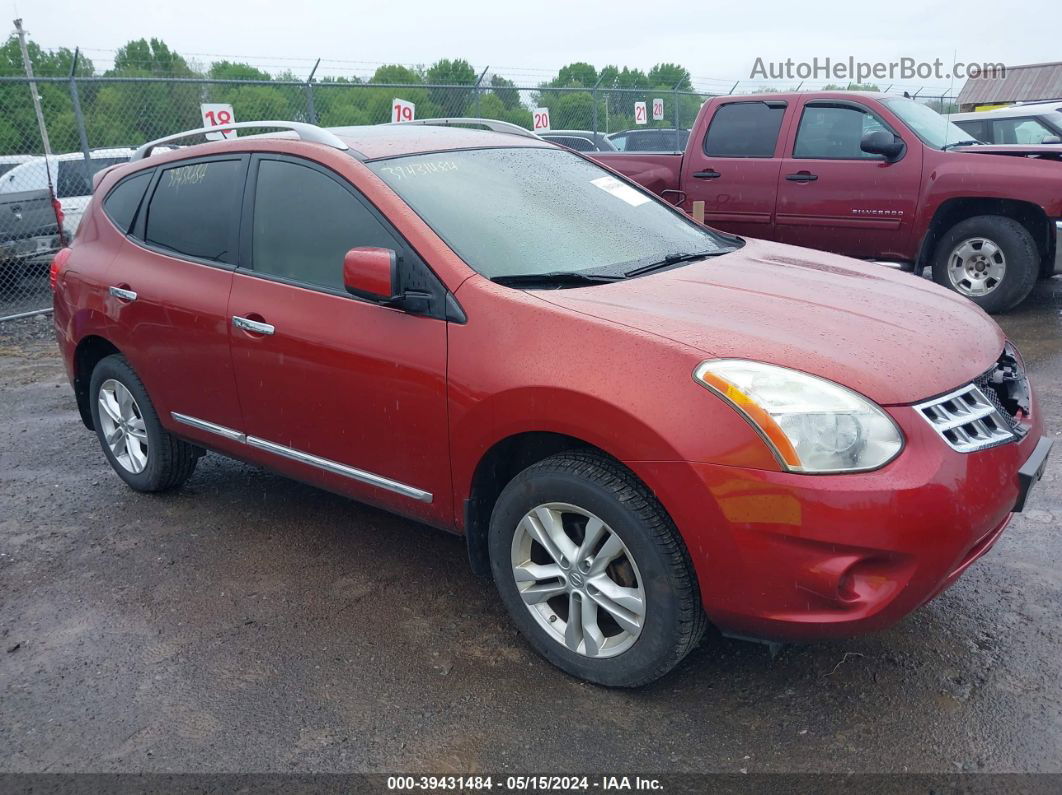 2012 Nissan Rogue Sv Red vin: JN8AS5MV3CW420567