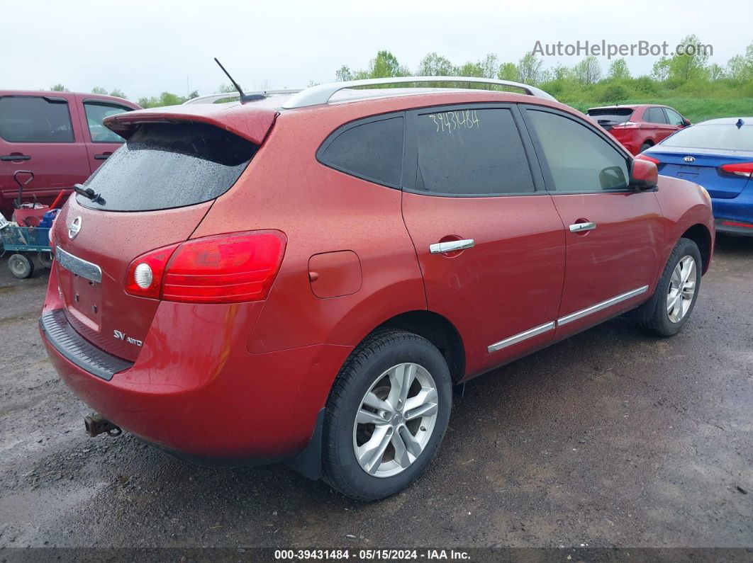 2012 Nissan Rogue Sv Red vin: JN8AS5MV3CW420567