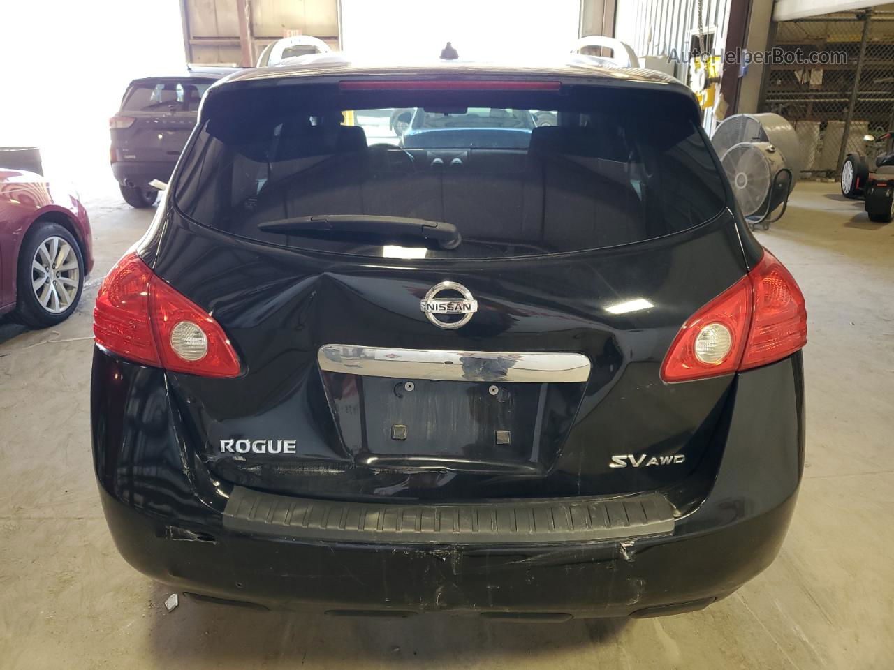 2012 Nissan Rogue S Black vin: JN8AS5MV3CW701770