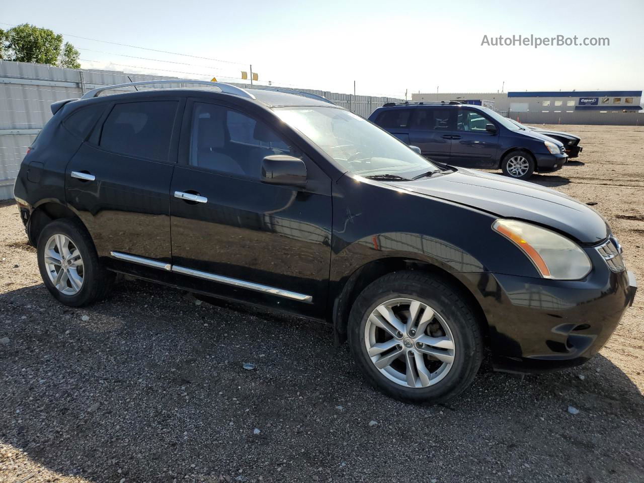 2012 Nissan Rogue S Black vin: JN8AS5MV3CW702045