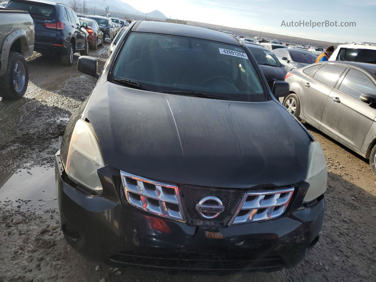 2012 Nissan Rogue S Black vin: JN8AS5MV3CW703924