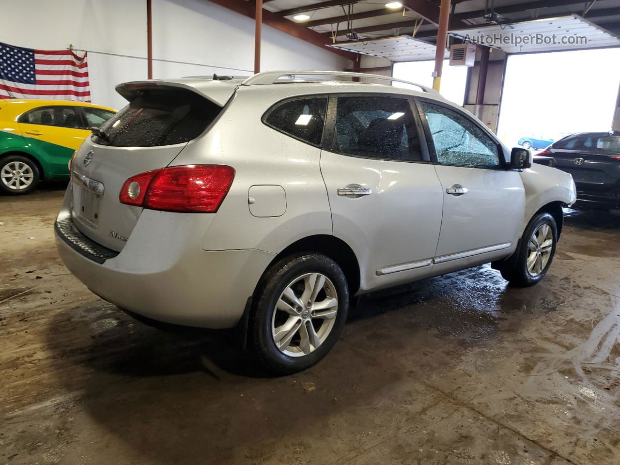 2012 Nissan Rogue S Silver vin: JN8AS5MV3CW716558