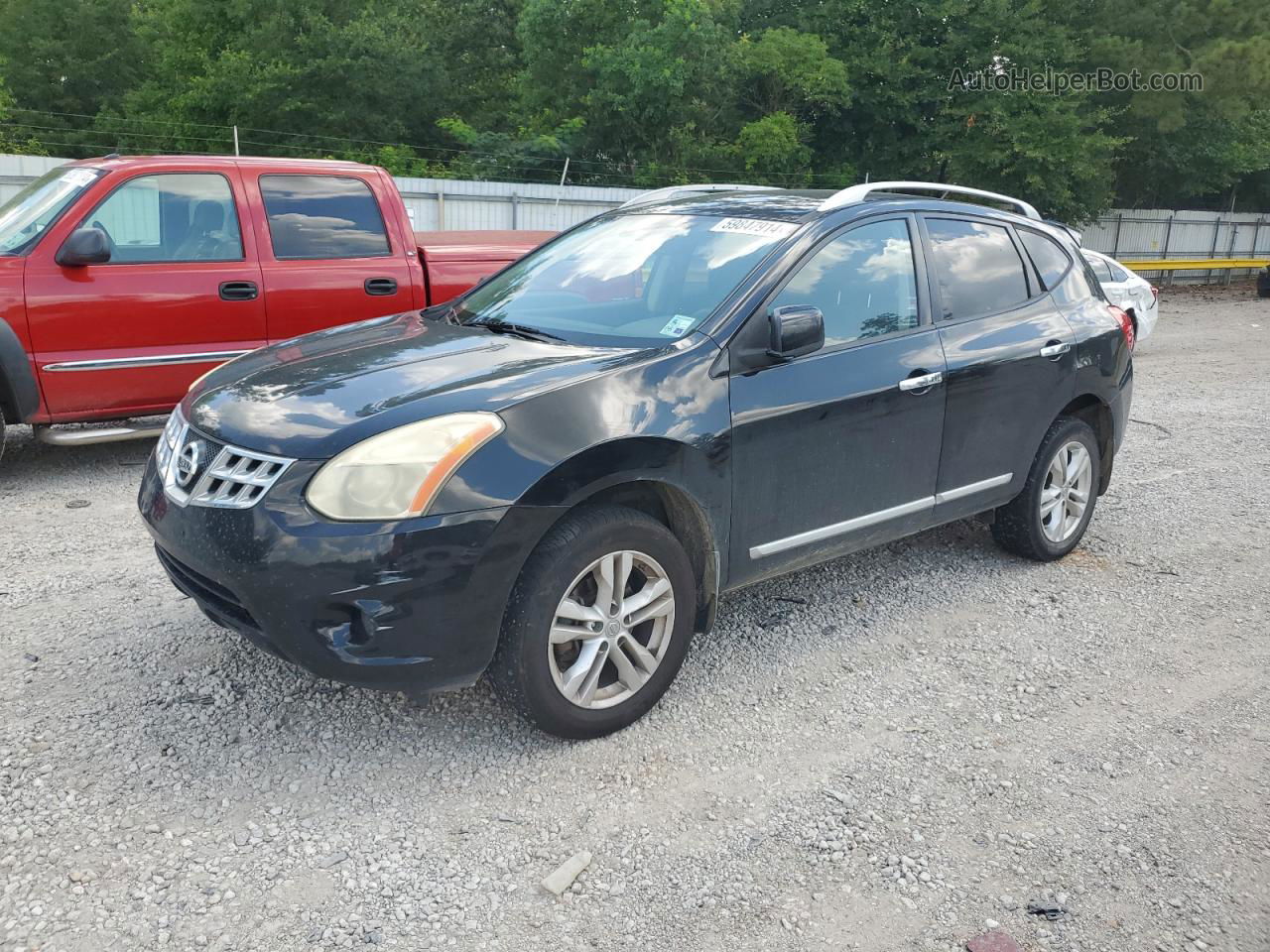 2012 Nissan Rogue S Black vin: JN8AS5MV3CW717645