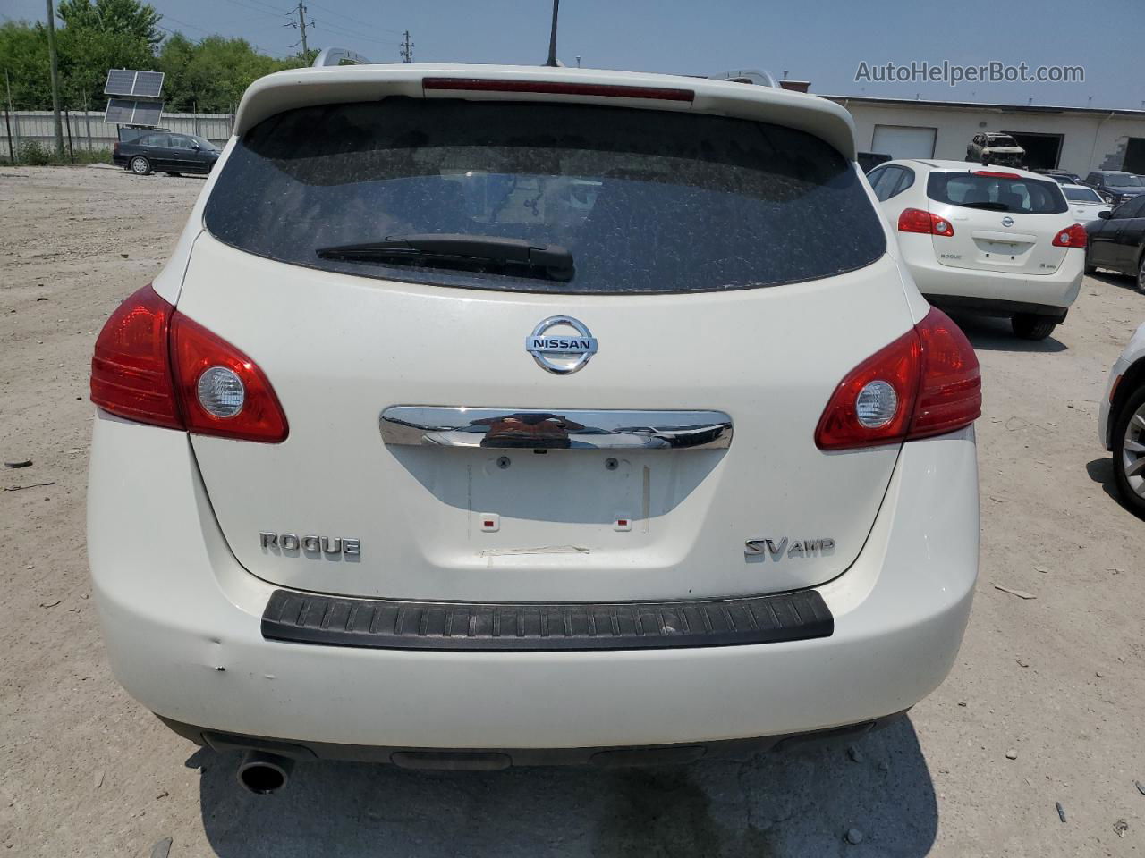 2012 Nissan Rogue S White vin: JN8AS5MV4CW356345