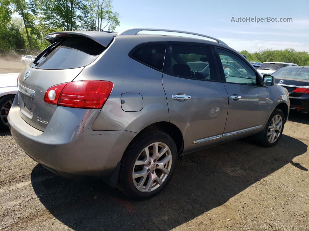 2012 Nissan Rogue S Gray vin: JN8AS5MV4CW370990