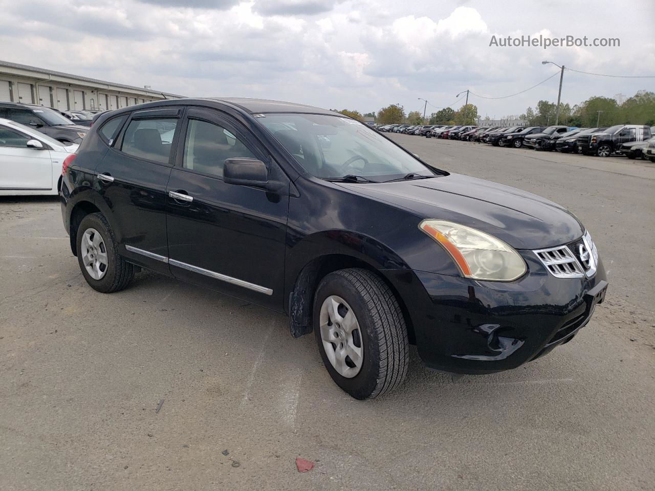 2012 Nissan Rogue S Black vin: JN8AS5MV4CW372805