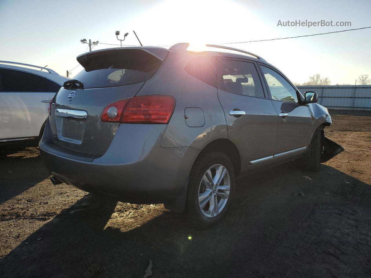 2012 Nissan Rogue S Gray vin: JN8AS5MV4CW373789