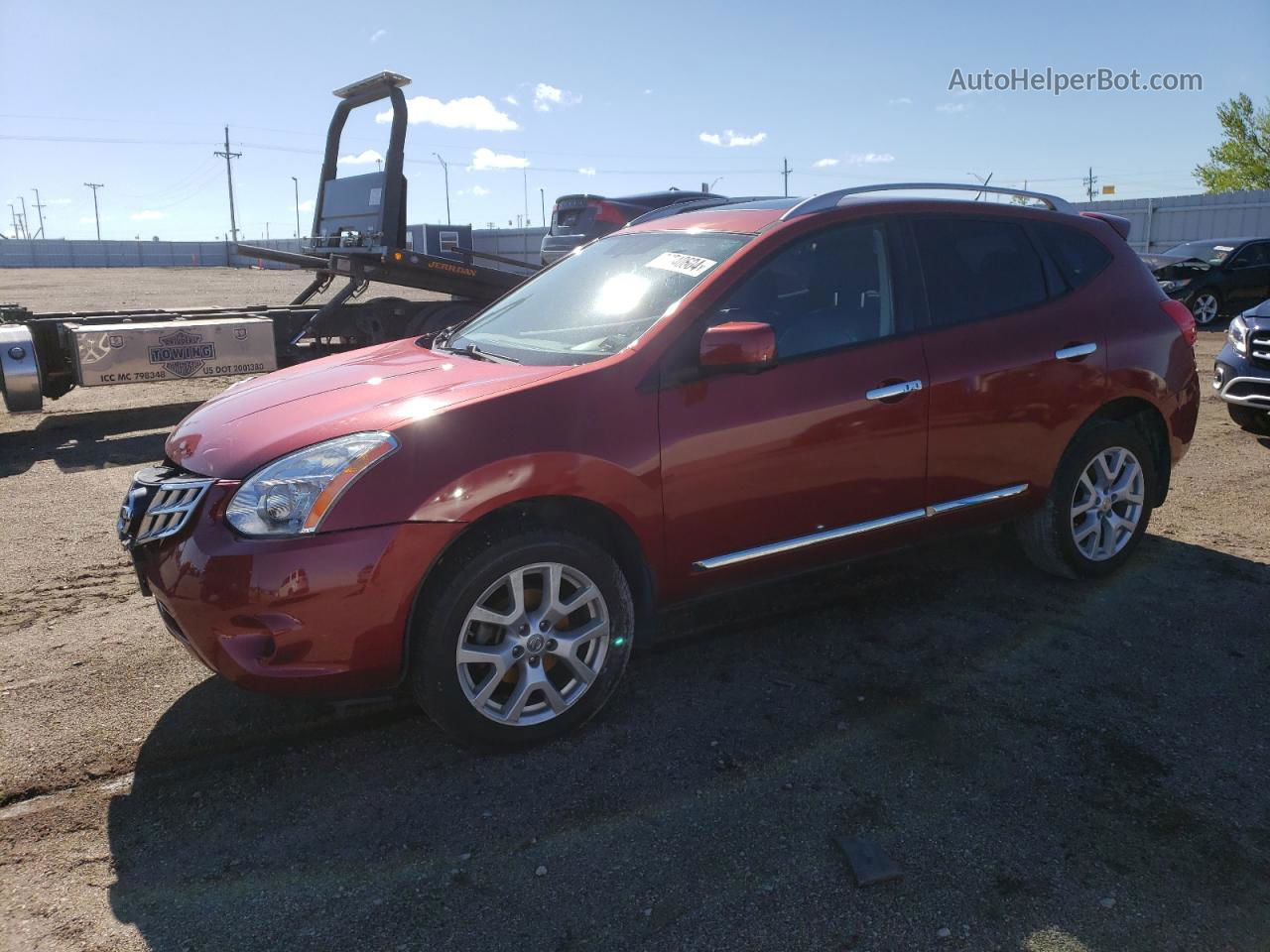 2012 Nissan Rogue S Красный vin: JN8AS5MV4CW402112