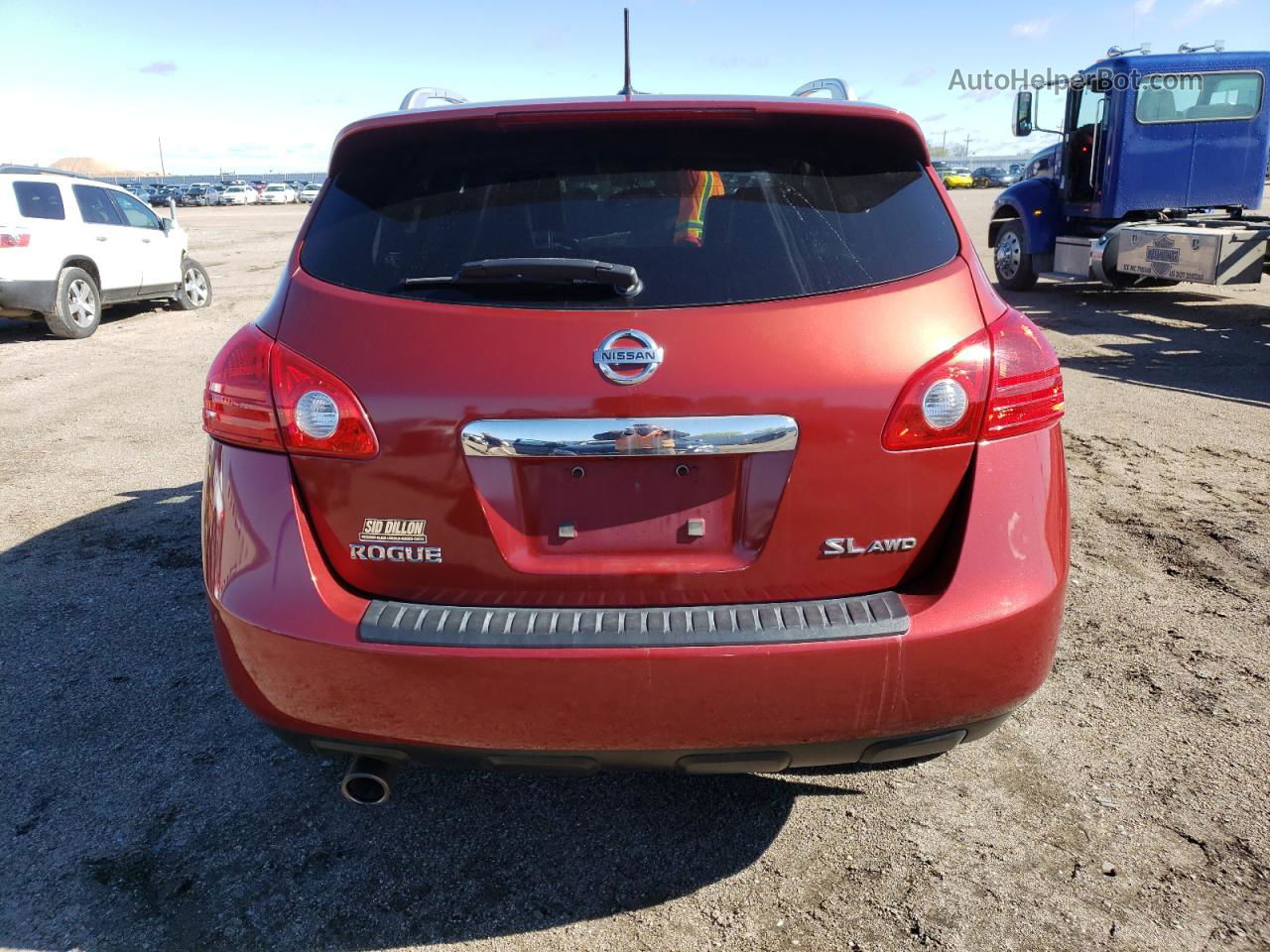 2012 Nissan Rogue S Red vin: JN8AS5MV4CW402112