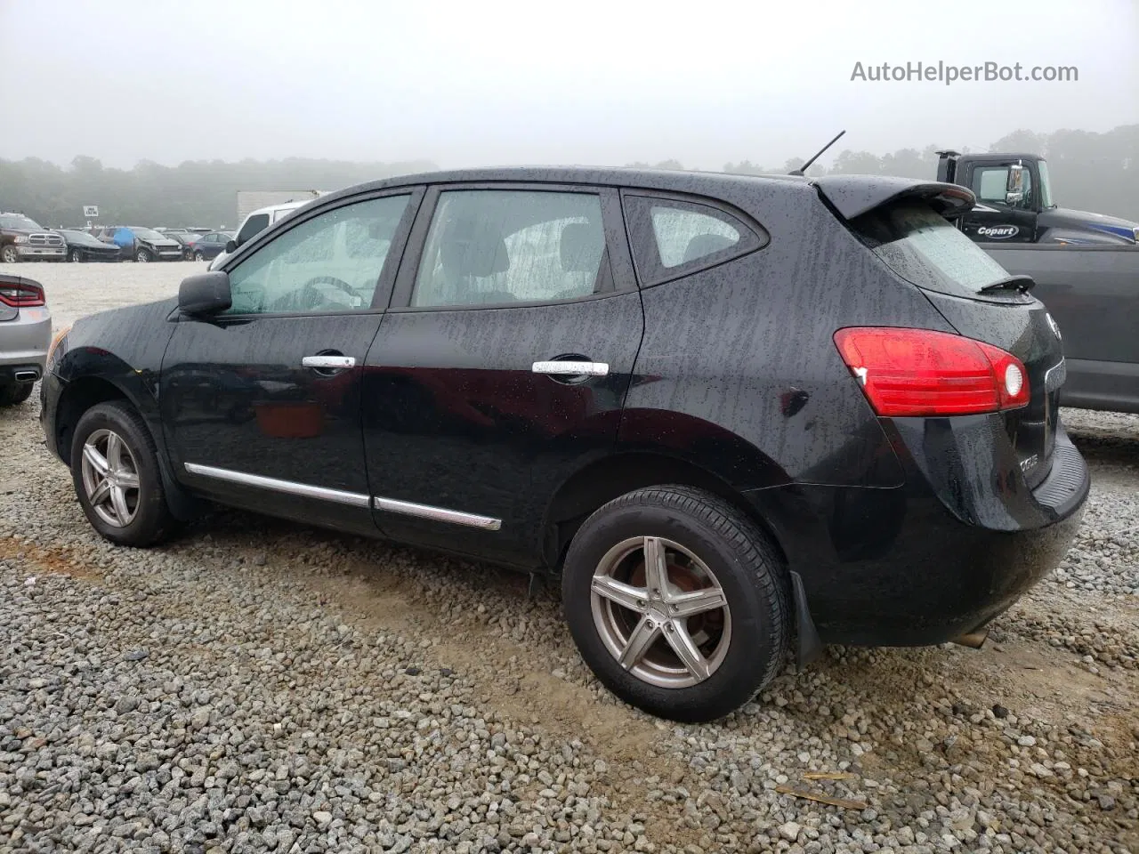 2012 Nissan Rogue S Black vin: JN8AS5MV4CW411411