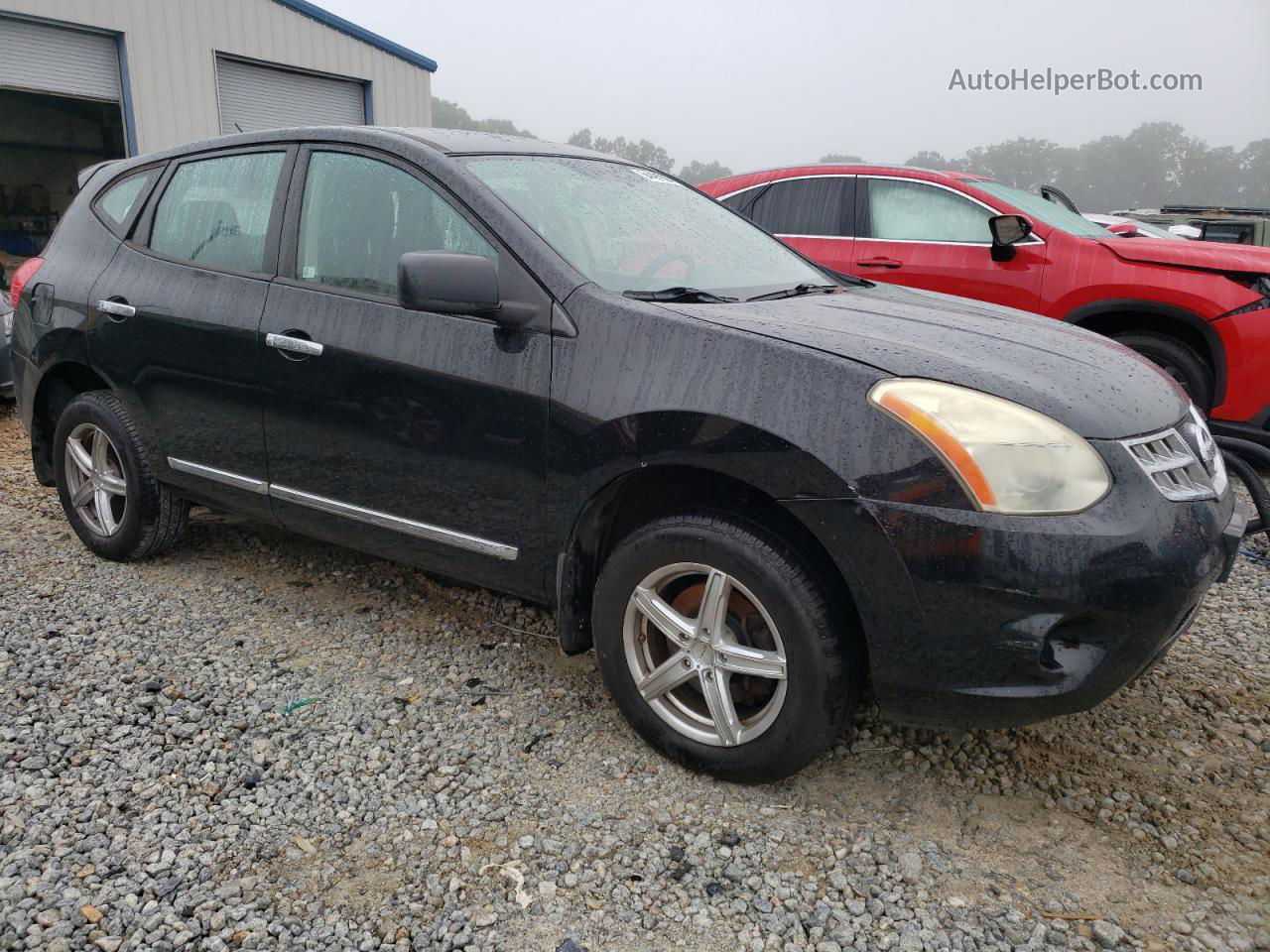 2012 Nissan Rogue S Black vin: JN8AS5MV4CW411411