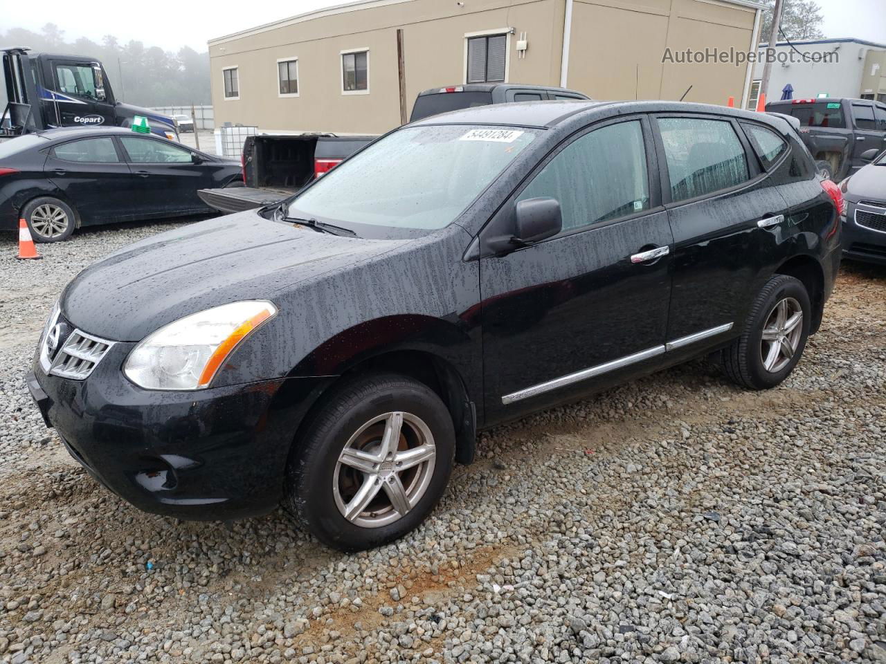 2012 Nissan Rogue S Black vin: JN8AS5MV4CW411411