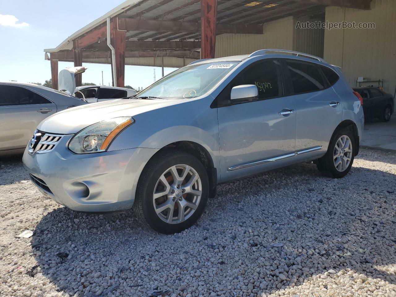 2012 Nissan Rogue S Черный vin: JN8AS5MV4CW414566