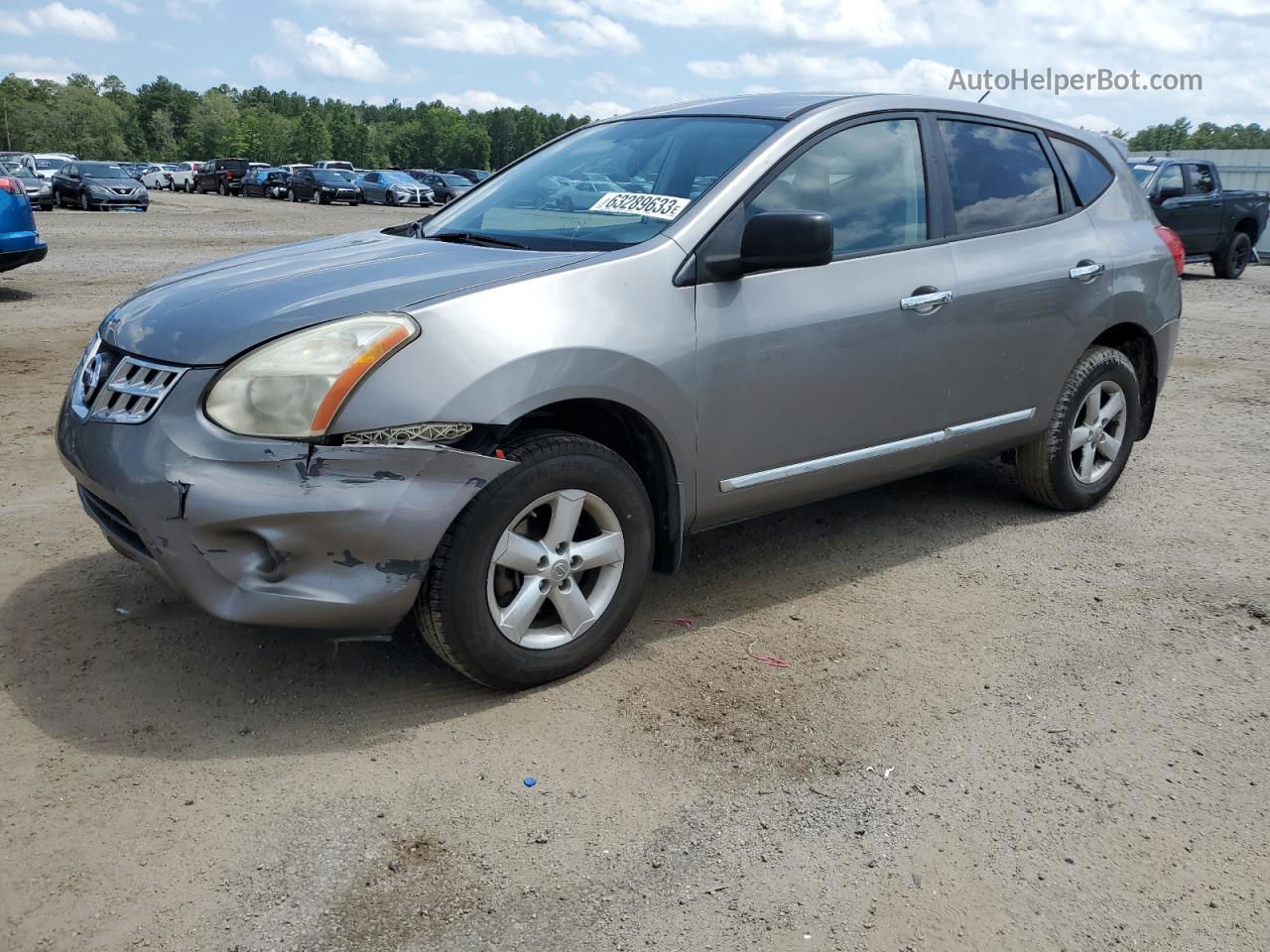 2012 Nissan Rogue S Gray vin: JN8AS5MV4CW417919