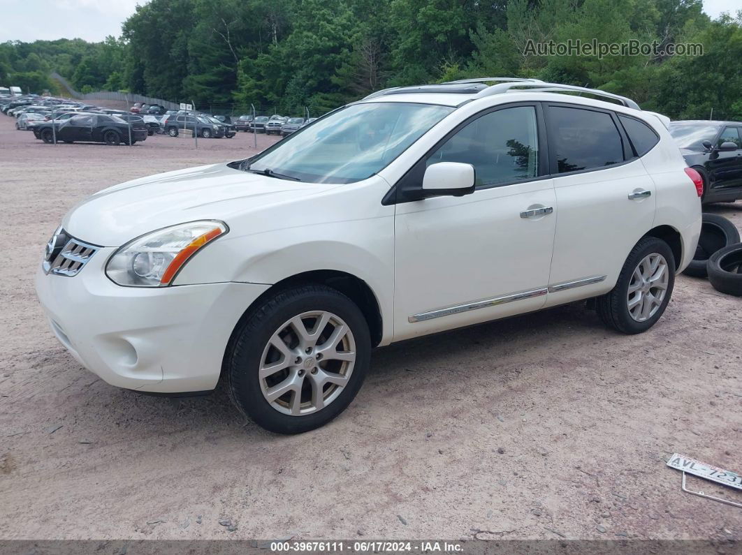 2012 Nissan Rogue Sv W/sl Pkg White vin: JN8AS5MV4CW418021