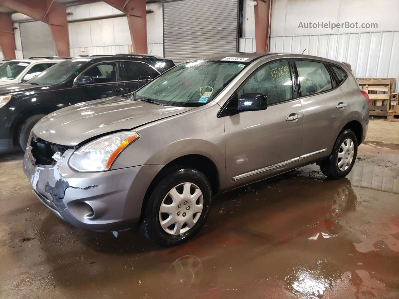 2012 Nissan Rogue S Gray vin: JN8AS5MV4CW421405