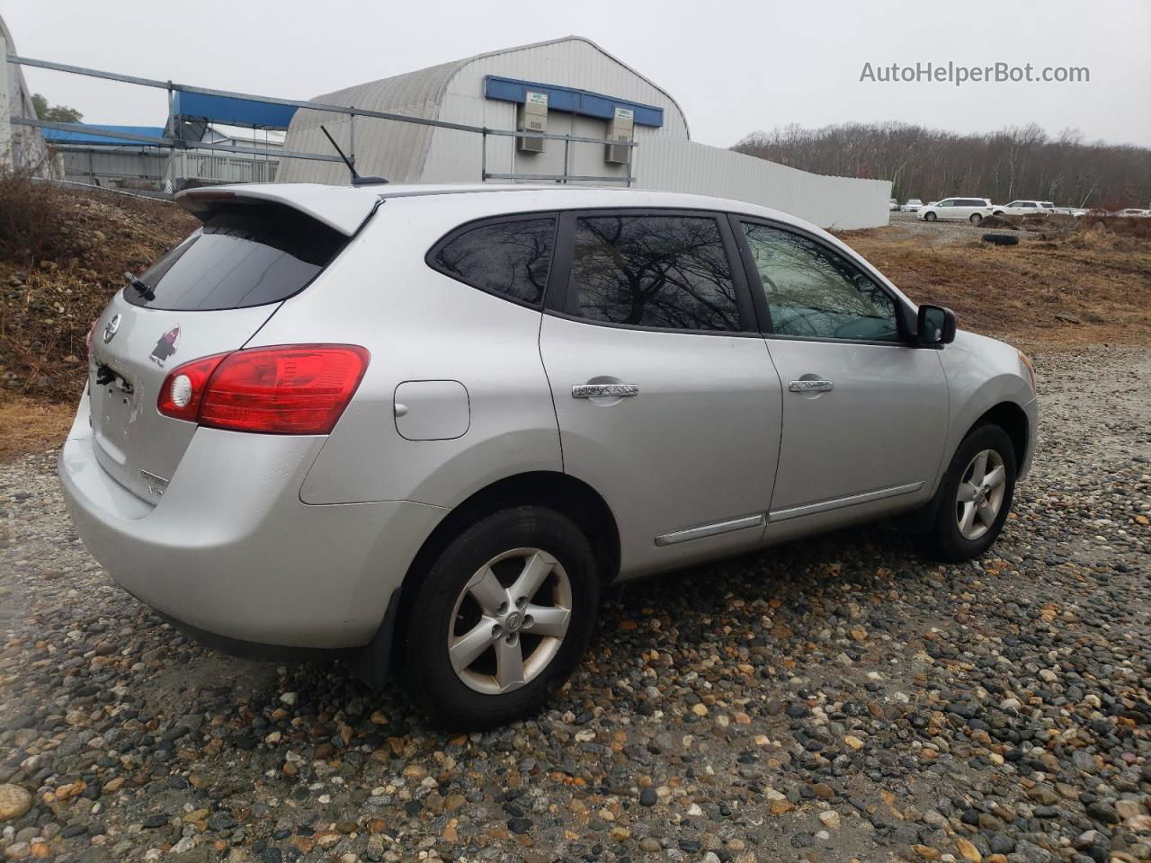 2012 Nissan Rogue S Silver vin: JN8AS5MV4CW703110