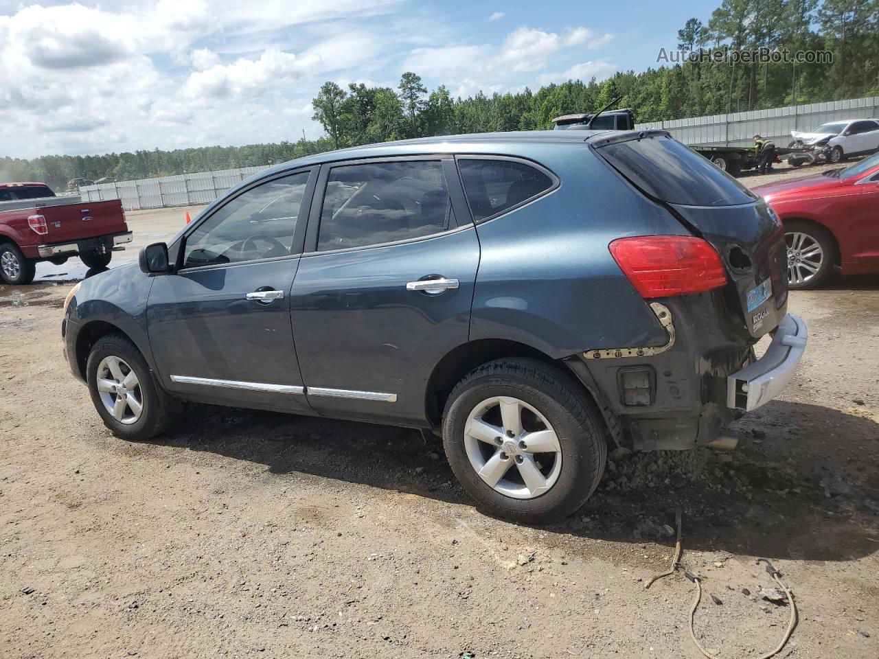 2012 Nissan Rogue S Синий vin: JN8AS5MV4CW707464