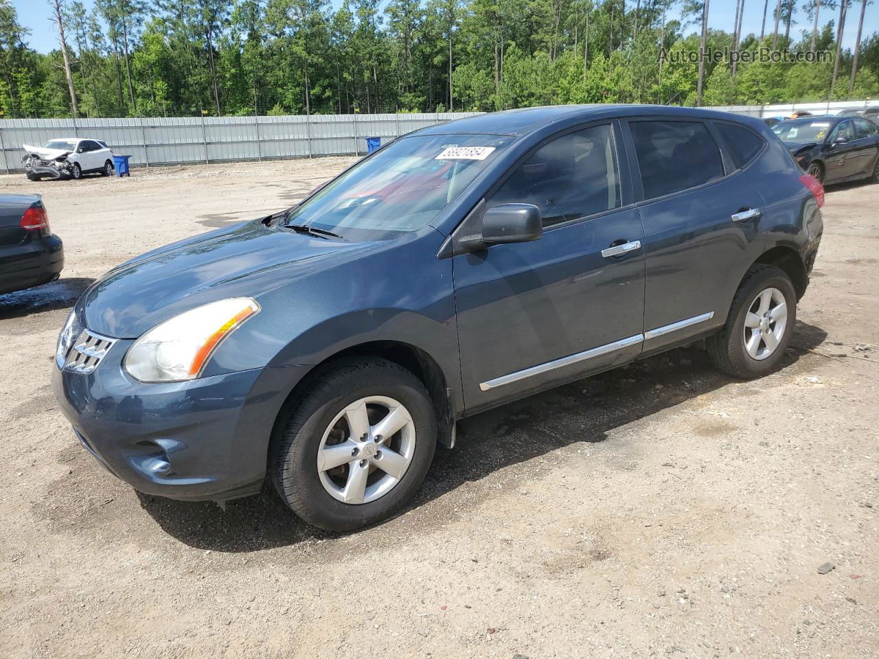 2012 Nissan Rogue S Blue vin: JN8AS5MV4CW707464