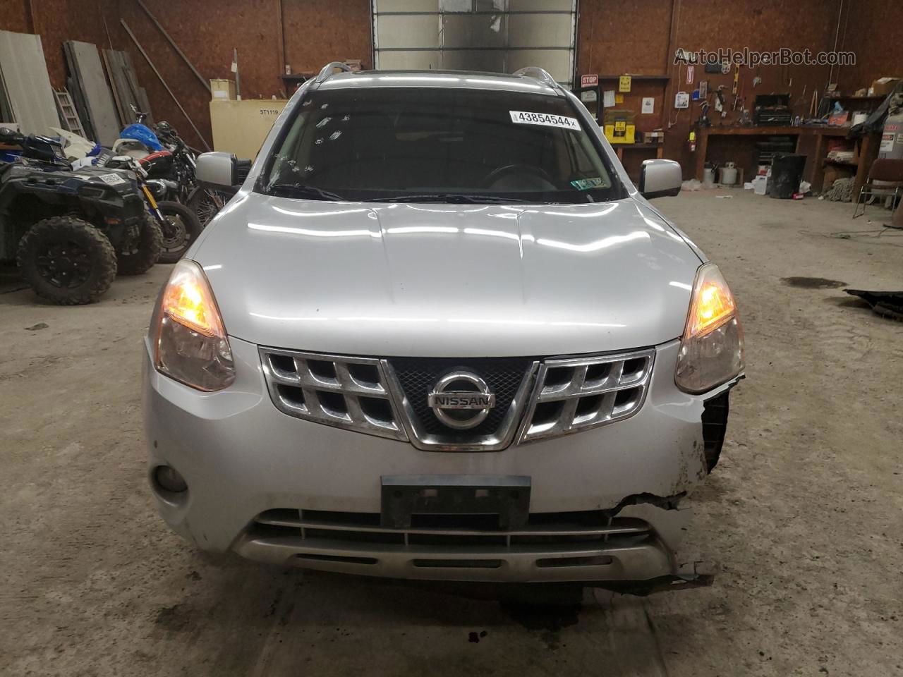 2012 Nissan Rogue S Silver vin: JN8AS5MV5CW369959