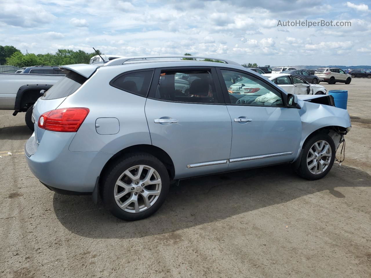 2012 Nissan Rogue S Blue vin: JN8AS5MV5CW380802