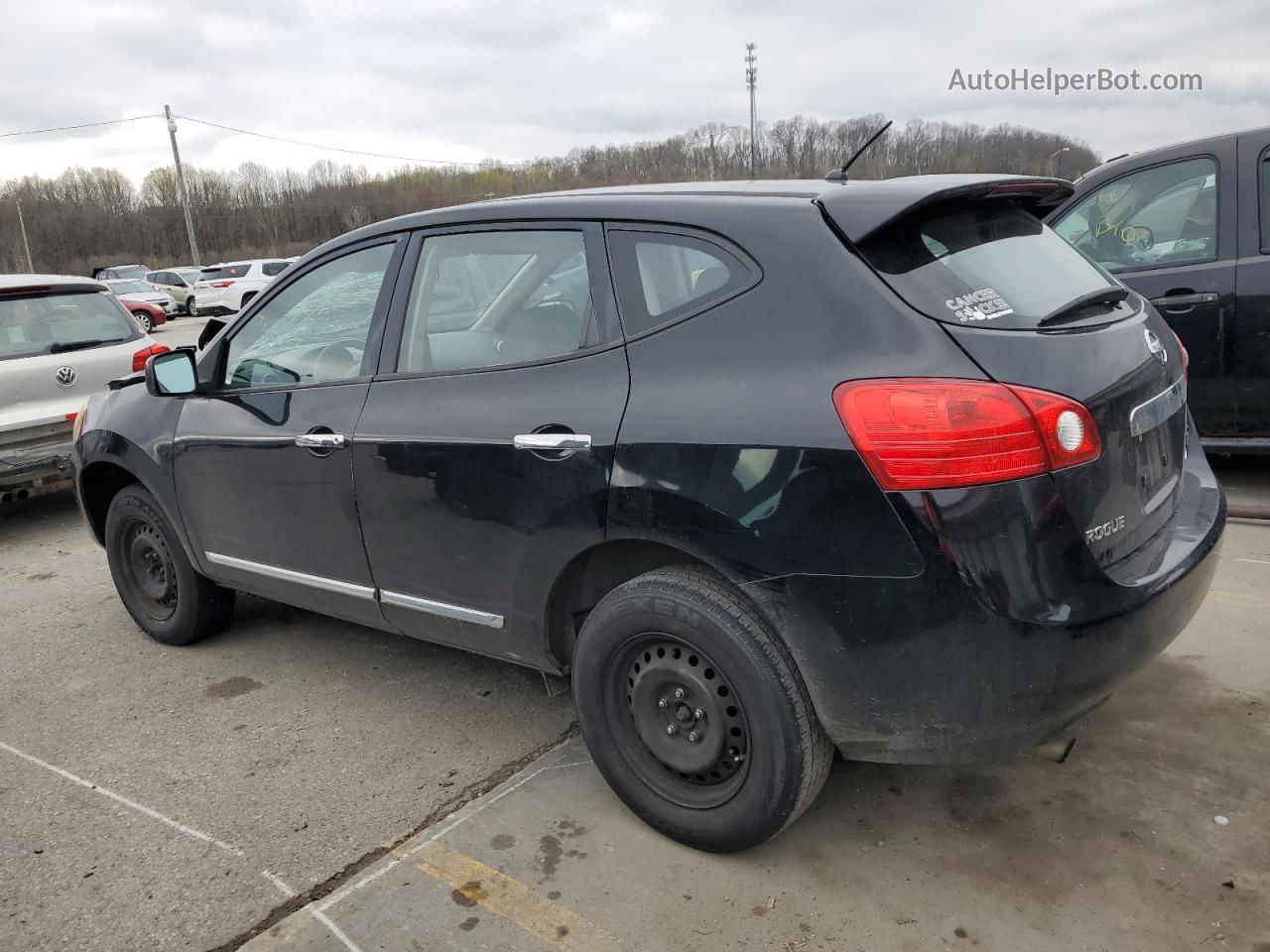 2012 Nissan Rogue S Black vin: JN8AS5MV5CW381318