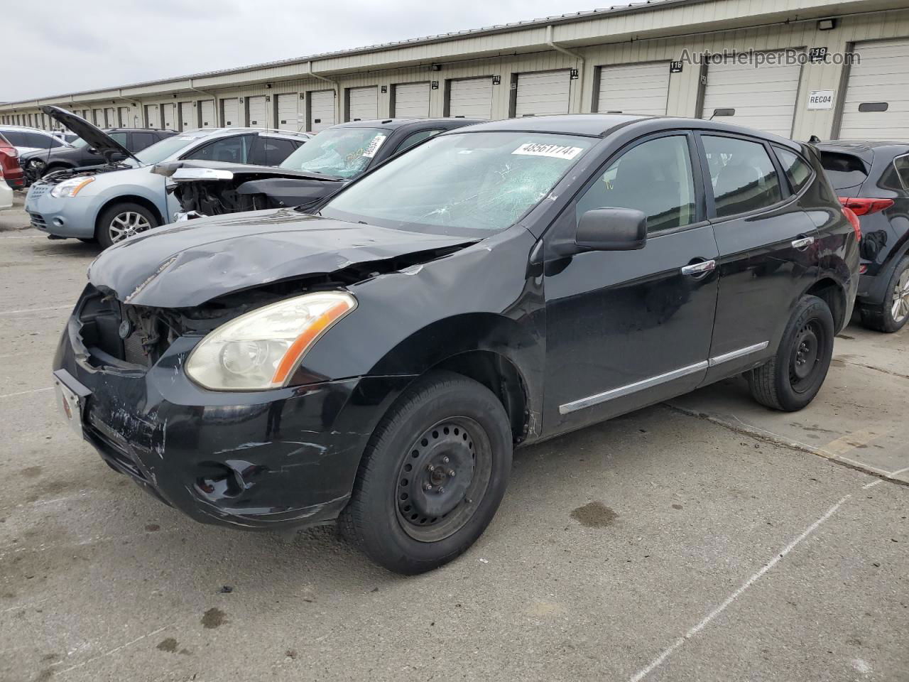 2012 Nissan Rogue S Black vin: JN8AS5MV5CW381318