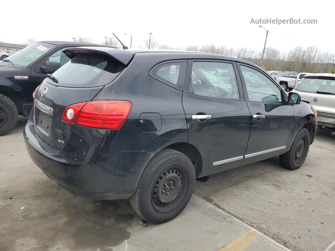 2012 Nissan Rogue S Black vin: JN8AS5MV5CW381318