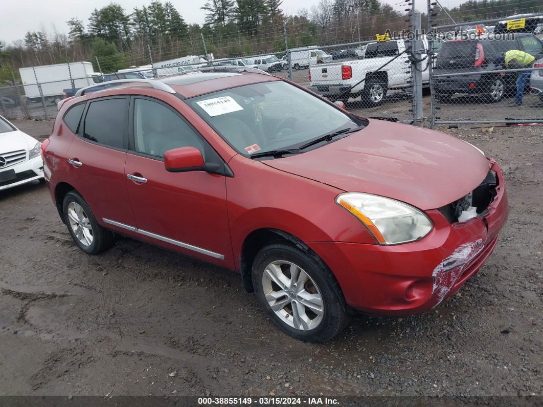 2012 Nissan Rogue Sv Red vin: JN8AS5MV5CW392321