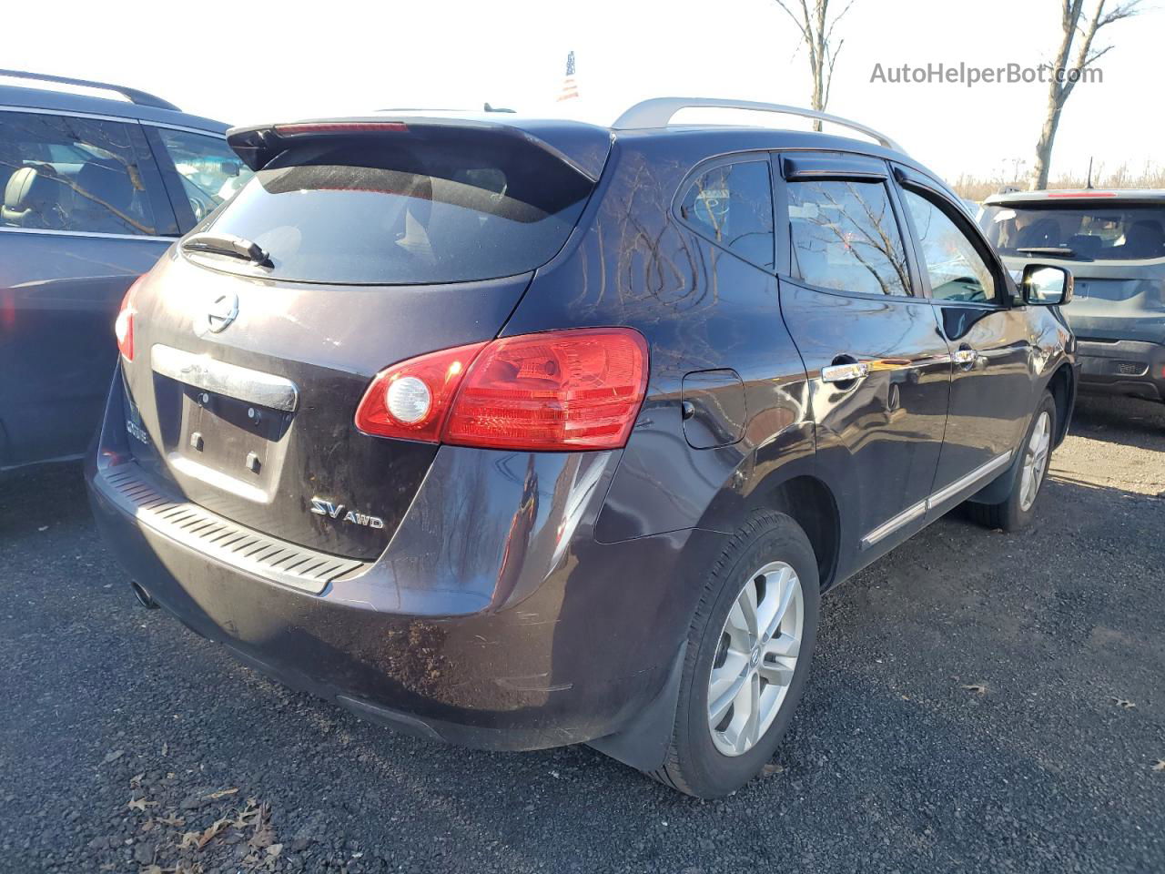 2012 Nissan Rogue S Purple vin: JN8AS5MV5CW394148