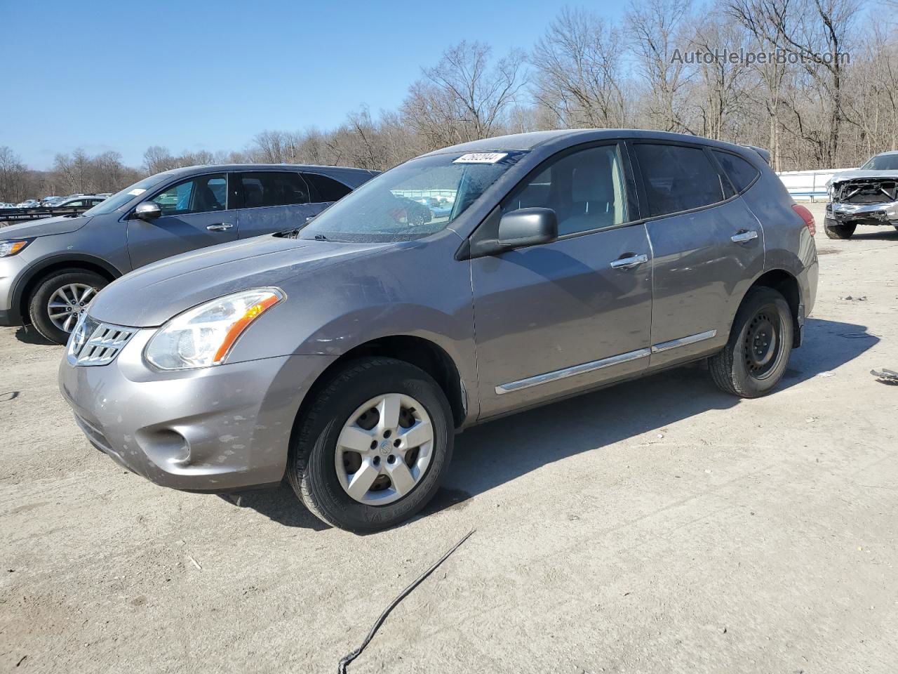 2012 Nissan Rogue S Gray vin: JN8AS5MV5CW408355