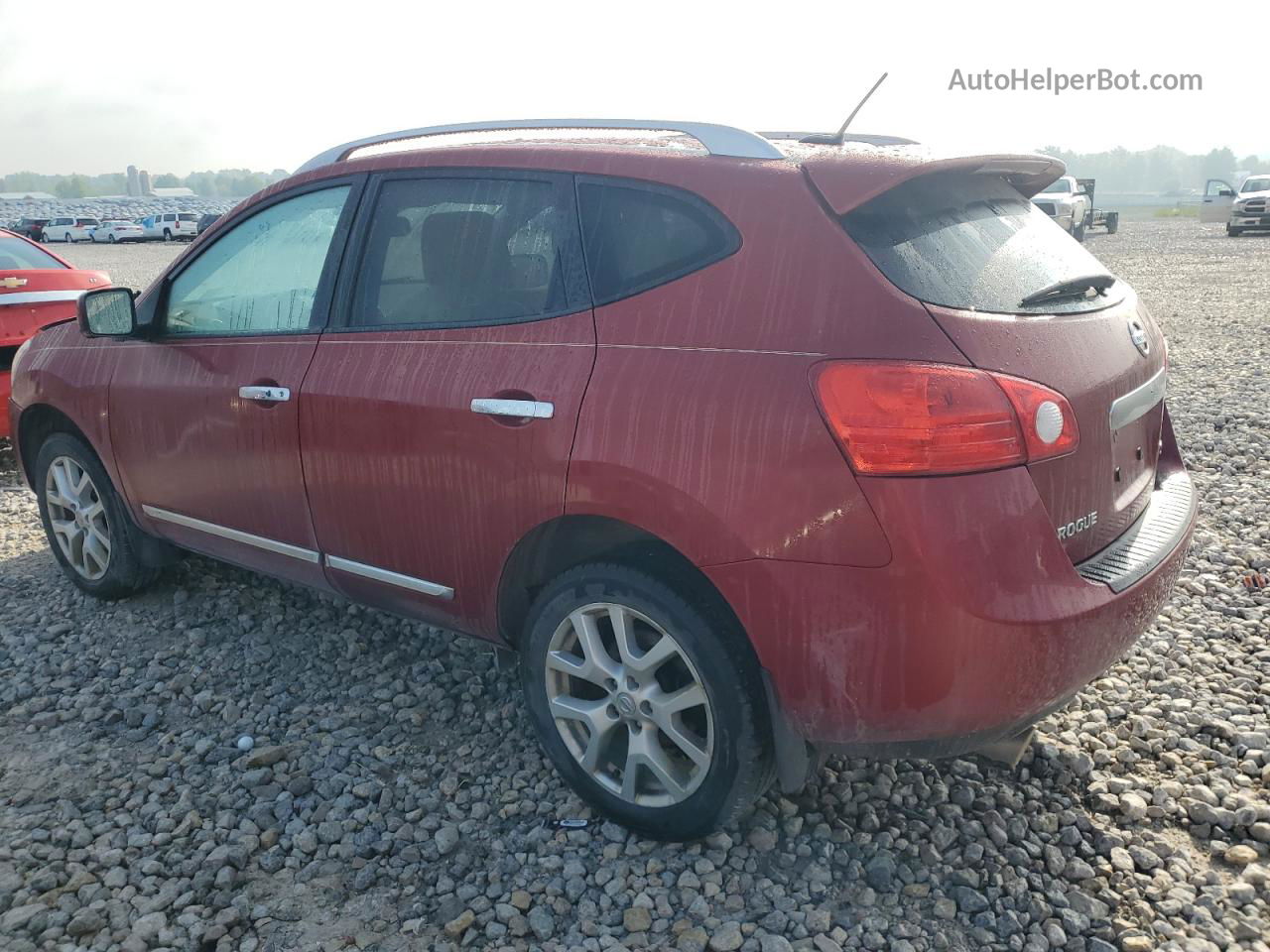 2012 Nissan Rogue S Бордовый vin: JN8AS5MV5CW409263