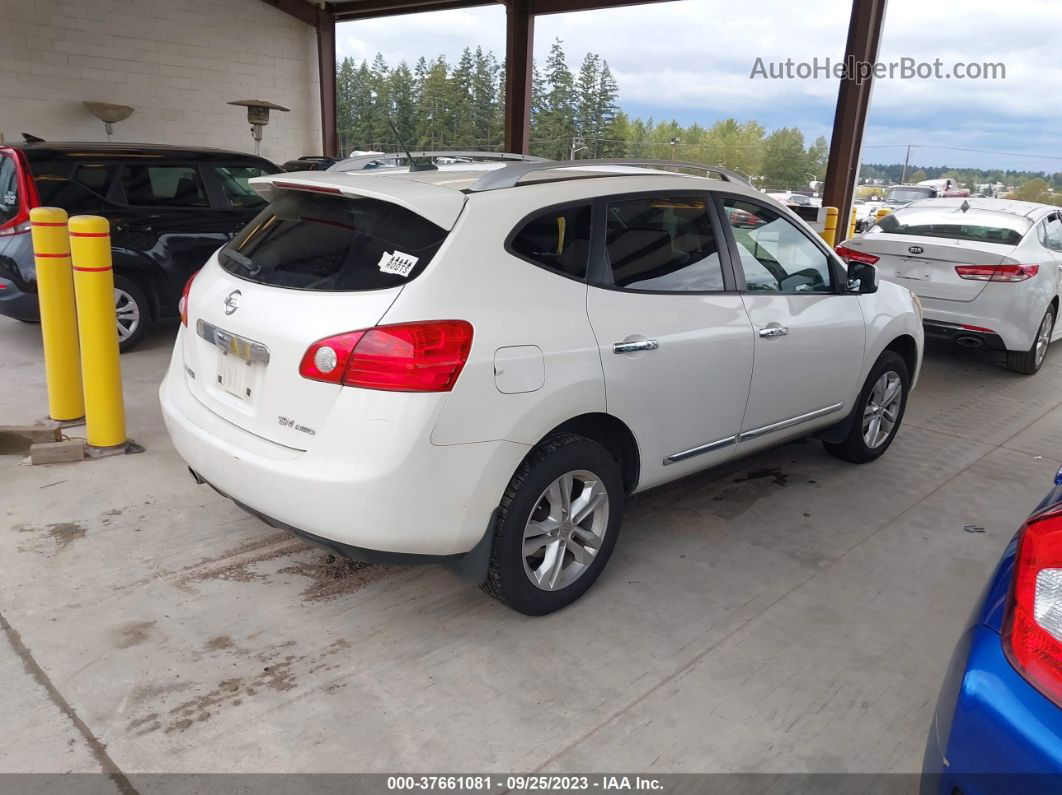 2012 Nissan Rogue Sv White vin: JN8AS5MV5CW420408