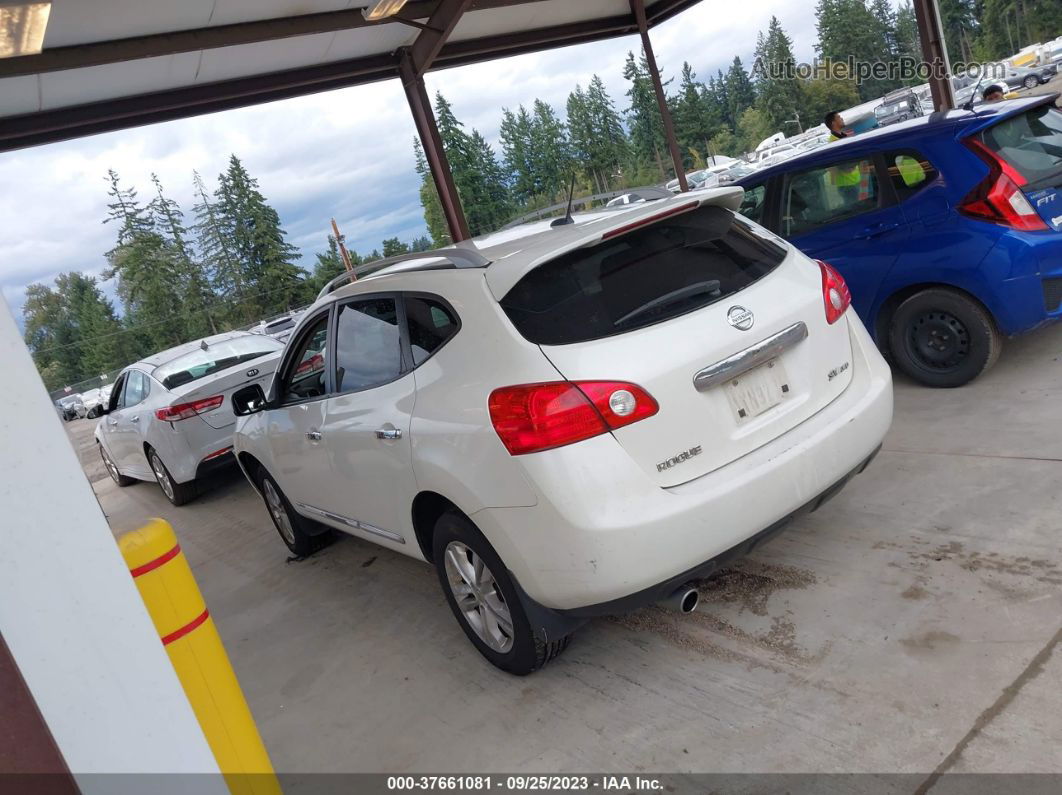 2012 Nissan Rogue Sv White vin: JN8AS5MV5CW420408