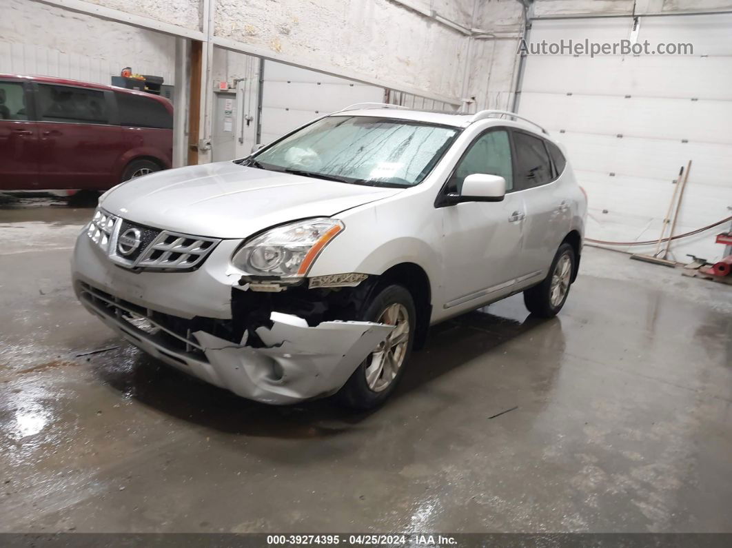 2012 Nissan Rogue Sv Silver vin: JN8AS5MV5CW706503